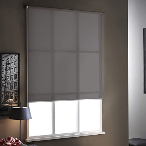 Tenda a rullo setacciante E-Roll, motorizzato, grigio, 180 x 250 cm