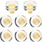 8 Pièces Poignée de Tiroir en Or Boutons en Cristal de Verre Poignée à Tirer en Laiton Moderne Géométrique Affleurant Moletée Brossée Commode de Tiroir Cabinet Cuisine pour Meuble (Rond)