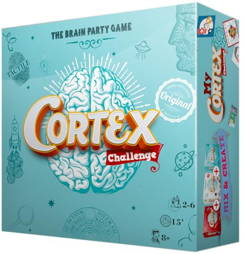 Asmodee Cortex Challenge, ¡Desafia a tu Cerebro! | Divertivo Juego de Cartas, A Partir de 8 Años, De 2 a 6 Jugadores, 15 Minutos, Multilenguaje (Incluye Español)