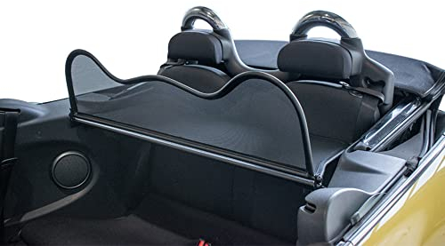 Aperta Windschott passend für Mini Cooper Cabrio (2004-2008) 100% Passgenau OEM Qualität Schwarz Windstop Windabweiser
