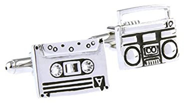 Manschettenknöpfe Vater Der Braut, Brautvater Manschettenknöpfe Silber Versilbert Cufflinks Radio Schmuck Geschenk