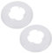 ByPaCrow Protector de radios de plástico transparente para ruedas de bicicleta, 2 unidades