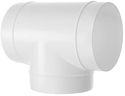 Vent Systems Ø125mm Kanalverbinder 3-Wege-Schlauchadapter ABS Kunststoff/Splitter für Schlauch T-förmige runde Rohrverbinder - Kanal Schlauchtrockner Entlüftung T-Verbinder 3-Wege-Anschluss