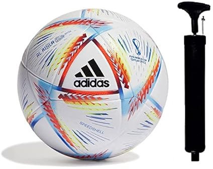 SKY GOLD Ballon de football pour la Coupe du monde 2022 avec pompe - Taille : 5 (lot de 1) (couleur - multicolore) _Modèle 007