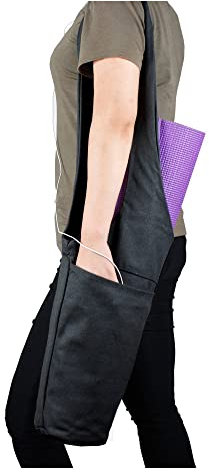 newrong Bolsa de lona para yoga, organizador de esterilla de yoga, talla única