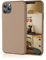 HiiVeet Silicone Case Compatible with iPhone 11 Pro Max Case 6.5 Inch, Soft Ultra Slim Protective Shockproof Liquid Silicone Phone Case with Anti-Scratch Microfiber Lining,Light Brown