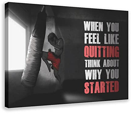 Muay Thai Training Leinwand Poster Schlafzimmer Dekor Sport Landschaft Büro Zimmer Dekor Geschenkrahmen Stil 40 x 60 cm