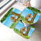 Badematten Set 3D 40x60 AFFE Badezimmerteppich-Set absorbierend 3-teiliges maschinenwaschbare weich badteppich schnell trocknend Cartoon Tier Niedlich Badvorleger mit wc deckelbezug