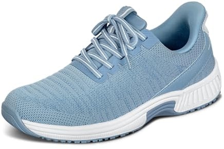 Orthofeet Kita Orthopädische Damen Sneaker | Hands-Free Wasserabweisender Slip-On Walkingschuh, Dehnbar, Atmungsaktiv, Rutschfest Und Fußgewölbestütze
