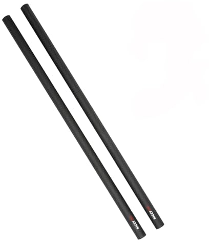 15mm Carbon Fiber Rods,NICEYRIG 15 mm Kohlefaser-Stangen, 40 cm, 15 mm Stangenschienen-Stützsystem, DSLR-Schulter-Rig, Kamerastabilisatorkäfig, Matte Box, Grundplatte