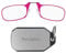 ThinOptics Folding Reading Glasses 2.5 with Keychain Case - Slim, Compact & Foldable Spectacles with Blue Frame - Armless Nose Clip Readers for Men & Women – Thin design with Keyring Attachment