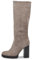 IF Fashion Scarpe da Donna Stivali Camperos Polpaccio Con Tacco Alto Grosso Platform Camoscio 672 khaki N.40