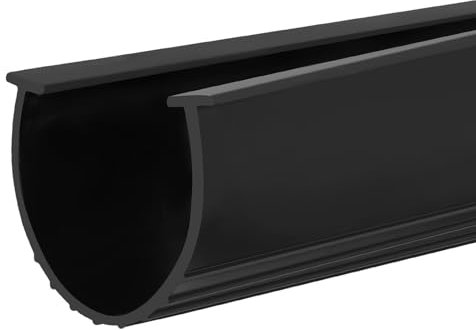sourcing map 3 m Garage Door Seal Bottom Weather Seal with 8mm T Ends, Rubber Weather Stripping for Weatherproofing, Buffering, Seal Replacement