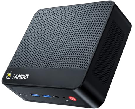Beelink SER5 Mini PC, AMD Ryzen 5 5500U (6C/12T, up to 4.0GHz), 16G DDR4 RAM 500GB M.2 2280 NVMe SSD, Mini Computer Support 4K Triple Display/WiFi6/BT5.2/2.5G LAN
