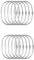 12 PCS Shower Curtain Hooks, Rust-Resistant Stainless Steel Rings, Decorative Beaded Hooks for Bathroom, Easy Glide Rings for Shower Rods, Chrome Finish