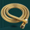 Tuyau de douche Flexible en acier inoxydable doré, Long tuyau d'eau de douche de salle de bains, Extension de tuyau de plomberie, Tube de traction-80cm