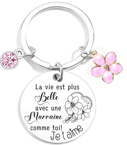 Cadeau Marraine Porte clef Cadeau Marraine Porte Clé Marraine Marraine Cadeau Original Cadeau Pour Marraine, Cadeau Marraine Noël Porte Clef Marraine Cadeau Marraine Original