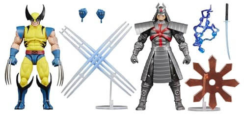 Marvel Legends Series Gamerverse Wolverine vs Marvel's Silver Samurai Action Figure Collectibles