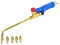 Antorcha de soldadura, 5 boquillas, soplete de soldadura de gas, H01-2, oxígeno, propano, acetileno, gas licuado para acero, cobre, aluminio, plata, kit de antorcha de soldadura (acetileno)