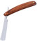 Healeved Vintage Razor En Acier Avec Manche En Bois Multicolore Pour Rasage Professionnel - Rasoir Droit Portable Et Pliable Pour Usage Domestique Et Salon De Coiffure