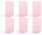 Kongming 3paare Buchstütze Metall mit Rutschfesten Gummiauflagen, L Buchstützen aus Metall Bücherstützen für Regal Schule Zuhause Büro Bibliothek 21x13.5x9cm (Rosa)