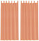 vidaXL Voile Vorhänge mit Schlaufen 2 STK. Terrakottarot 140x225 cm, Gardine, transparenter Vorhang, Fenster-Voile, Fensterdekoration