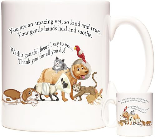 Veterinary Gift Mug. Thank You Gift for an Amazing Vet. 11floz Ceramic Mug, Dishwasher and Microwave Safe. Gift Coffee Mug for Vets