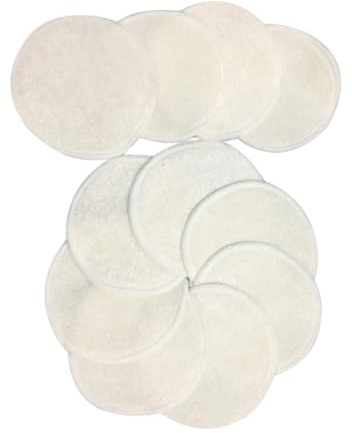 NIYANGLE 10stücke Bambusfasern Make-up-entferner-pads Wiederverwendbare Gesichtswaschpads Für Augen-make-up-entferner Lidschatten-entfernung Mascara-entfernung Und Tägliche Hautreinigung