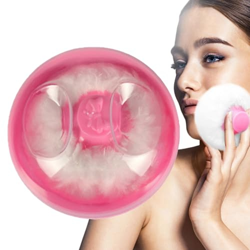 Körperpuderbox Mit Quaste | -Puder-Spenderdose für das Bad mit Puderquaste , Kinder und Frauen – Nach Dusche & Bad, Schlafenszeit-Routine, Hitzepflege