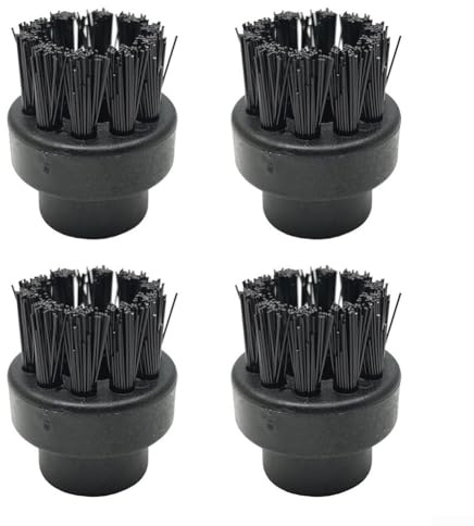4 ugelli per pulitore a vapore Dupray con filo in acciaio inossidabile per una pulizia profonda di spazi vuoti di cucina e bagno, giunti, angoli e fessure strette (spazzola nera)