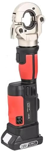 Pinzatrice multistrato a batteria,Set completo di utensili idraulici professionali contenente Rechargeable Hydraulic Crimping Tool, 11 stampi più comunemente utilizzati (che coprono 10-300 mm²)