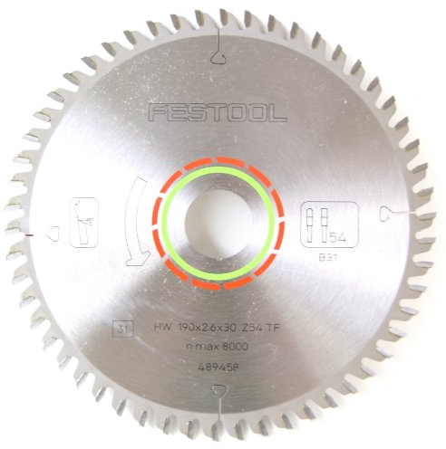 Festool 489458 Laminate Saw and Solid Surface Blade with 54 Tooth