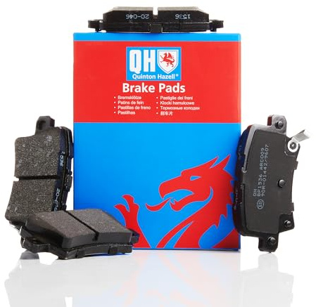 Quinton Hazell Brake Pad Set - 4 OEM Quality Direct Fit Replacement Brake Pads for Single Axle - Rear - BP1536