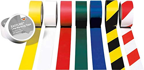 Rocol RS 56005 Bodenmarkierungsband Easy Tape PVC schwarz/gelb L.33m B.50mm Rl.ROCOL