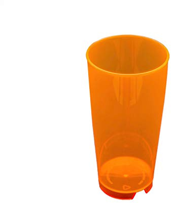 50 Stück 0,3L Mehrwegbecher PC leucht orange transparent