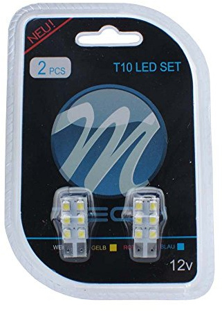 M-Tech LB083W Blister Pack 2X LED W5W 6xSMD3528 12V