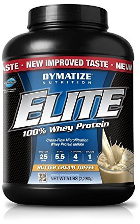 Dymatize Nutrition Elite Whey Shake, Butter Cream Toffee, 5 Pound by Dymatize Nutrition