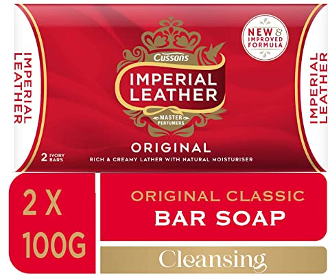 Imperial Leather Bar Soap Original Classic Cleansing Bar, Gentle Skin Care, Bulk Buy, Pack of 9 x 2 bars (total 18 bars)