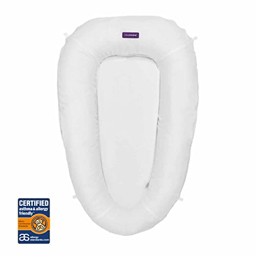 Clevamama Clevafoam Atmungsaktives Babybett Babynest für Neugeborene und Babys (0-6 Monate), Weiss