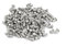 sourcing map 500Pcs Remache Sólido de Aluminio Tono Plateado M2.5 X 5mm de Cabeza Redonda Mango Estriado