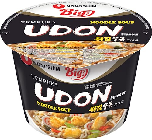 Nong Shim Instantnudeln Udon Big Bowl - Koreanische Ramen Suppe - schnelle Zubereitung - 1er Pack à 111g