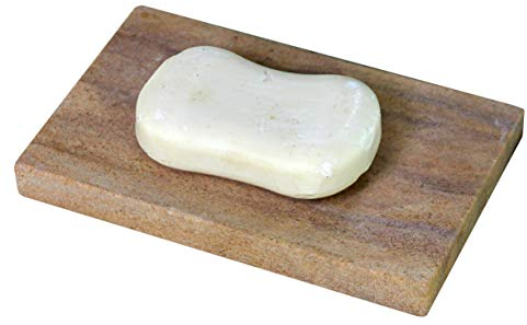 KLEO Seifenschale - Rigged Design | Wasserabsorbierend | Natürlicher Regenbogenstein | Seifenhalter | Seifenschale | Seifenkiste | Luxuriöse Badaccessoires…