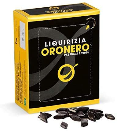 Liquirizia Pura Oro Nero in Rombetti - Sirea Kg 1 Liquirizia purissima in formato rombetto, consistenza dura e gusto intenso