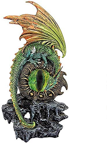 Design Toscano Eye of Dragon, Demon Portal to The Mystic Universe Statue, Polyresin, Vollfarbig