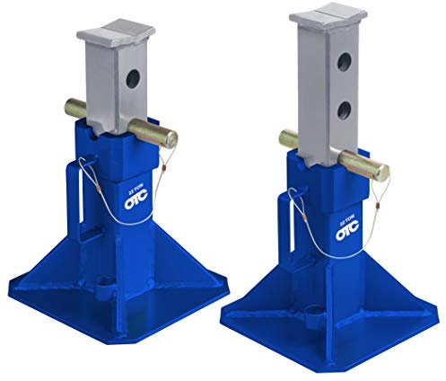 OTC S022 22-Ton Capacity Jack Stands - Ideal for Safely Holding Class 7 and 8 Trucks and Heavy Duty Equipment for Tire, Wheel, Brake, and Underbody Service