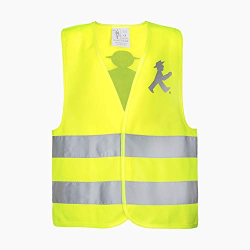 AMPELMANN Warnweste | LOTSE | EN ISO 20471 | Signal gelb | reflektierend | Sicherheitsweste | Straßenverkehr | Berlin | EU Norm (XS)