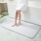 Homaxy Badezimmerteppich rutschfest Waschbar Badematte Weich Flauschig Badteppich Shaggy Hochflor Mikrofaser Badvorleger – 60 x 120 cm, Weiß