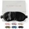 Colorado Home Co Silk Eye Mask for Sleeping, Eye Sleep Mask for Women and Men, Eye Covers for Sleeping, Blackout Eye Mask for Sleeping, Travel Sleep Mask Slip On Midnight Black