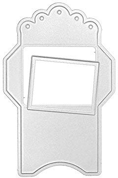 Uteruik Metallschablonen für Briefumschläge, Schablonen, Formen für Kartenherstellung, Scrapbooking, Alben, Basteln, Dekoration