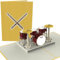 PopLife Drum Kit 3D Pop Up Karte - Musiker Geburtstagskarte, Ruhestandsfeier, Vatertag, Rockband Geschenk, Musikschule Abschluss - für Sohn, Ehemann, Vater, Enkel, Drummer